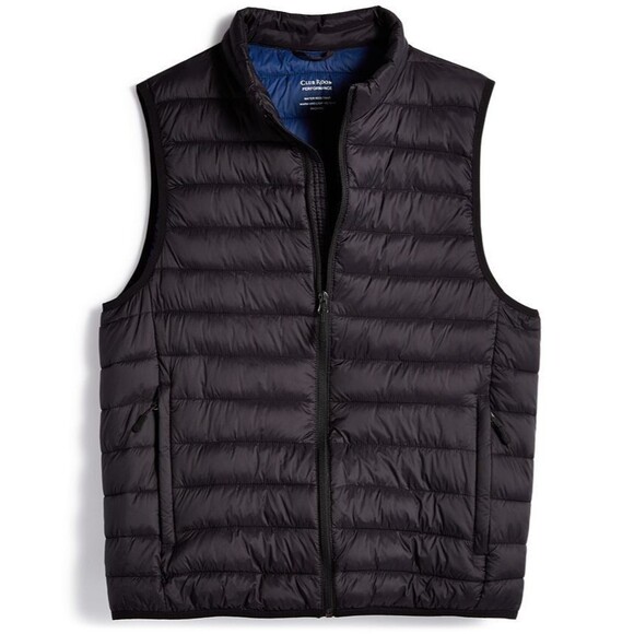 Club Room Men's Quilted Lightweight Puffer Softshell Vest Black XXL - Picture 1 of 7